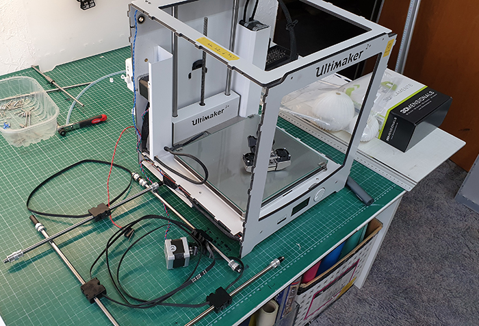Ultimaker 2 Riemen und Lager Umbau